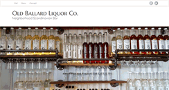 Desktop Screenshot of oldballardliquorco.com